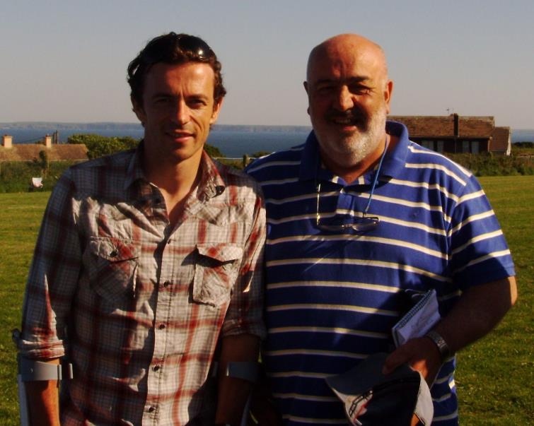 Simon Davies, when he returned to Solva, with  our  Bill Carne